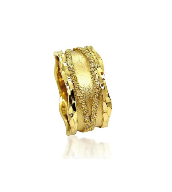 wedding band ring №408 yellow