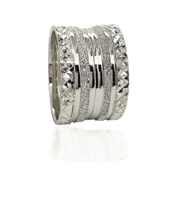 wedding band ring №521 white