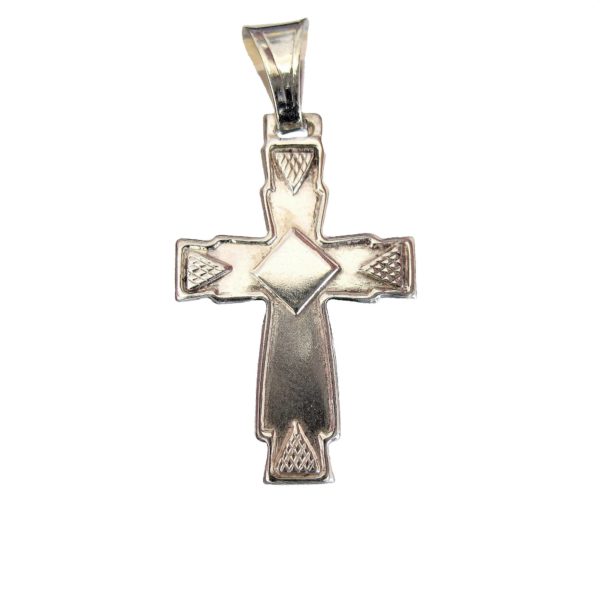 cross triune wide catholic pendant 75 Sterling Silver 925 - Atlantis Gold