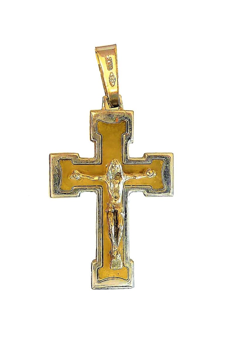 Teutonic Cross crucefix catholic pendant a 215a - Atlantis Gold